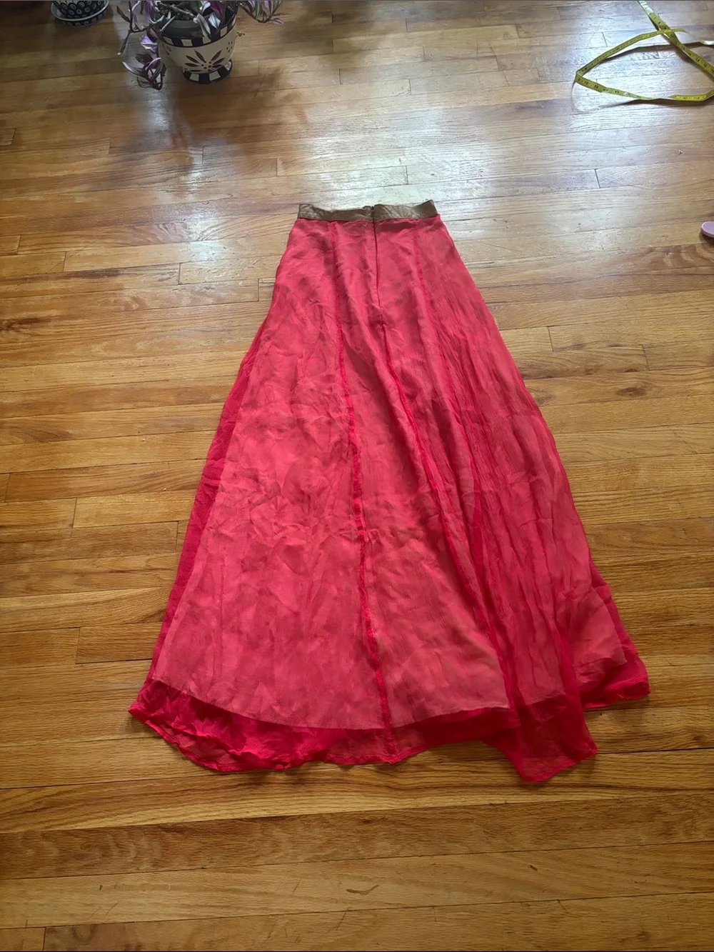 Korovillas 100% Silk Tomato Hailley Skirt